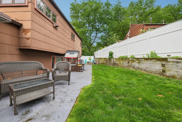 422 Old Bridge Rd, Northport, NY 11768 - view of yard featuring a patio and outdoor lounge area
