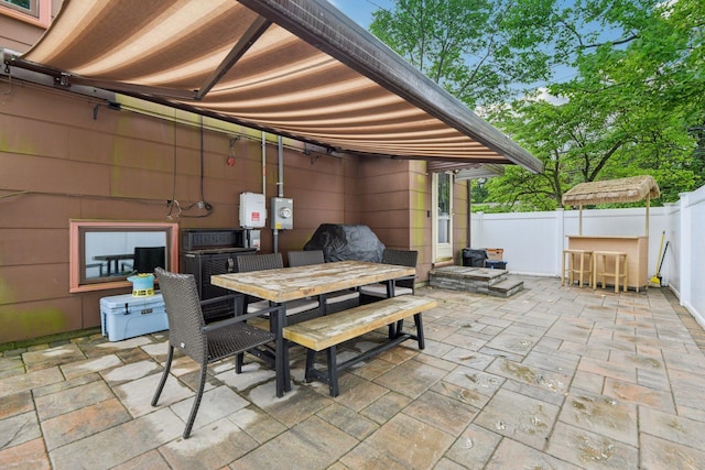 422 Old Bridge Rd, Northport, NY 11768 - view of patio with outdoor dining area
