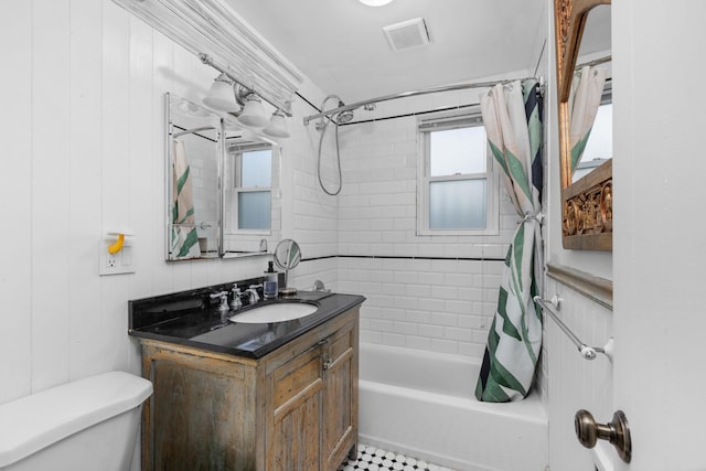 37 Centre St, Bronx, NY 10464 - full bathroom featuring shower / bath combination with curtain, toilet, and vanity