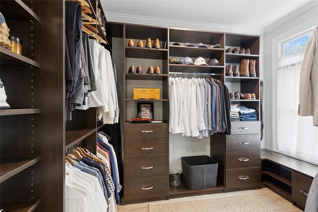 79 Oakside Rd, Smithtown, NY 11787 - walk in closet with light wood-style flooring