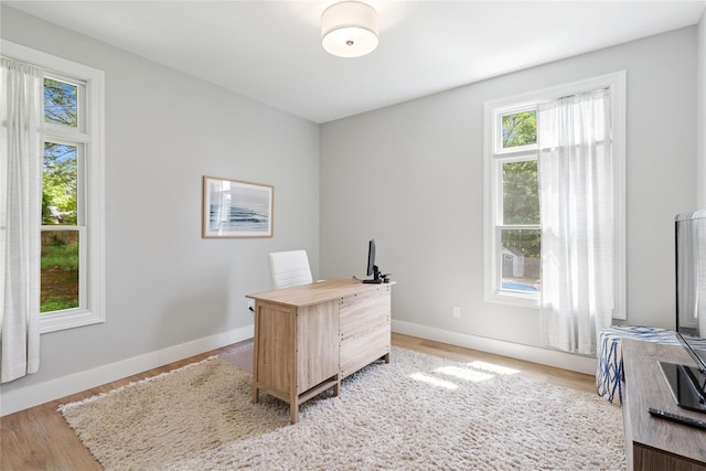 79 Oakside Rd, Smithtown, NY 11787 - home office featuring plenty of natural light and light wood-style flooring