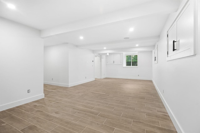2 Lavender Ln, Rye, NY 10580 - unfurnished room featuring recessed lighting, light wood finished floors, and baseboards