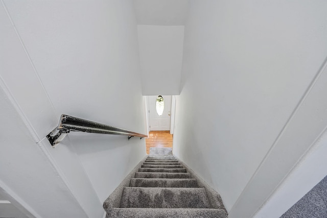 218 Beaver Dr, Mastic Beach, NY 11951 - stairs with baseboards