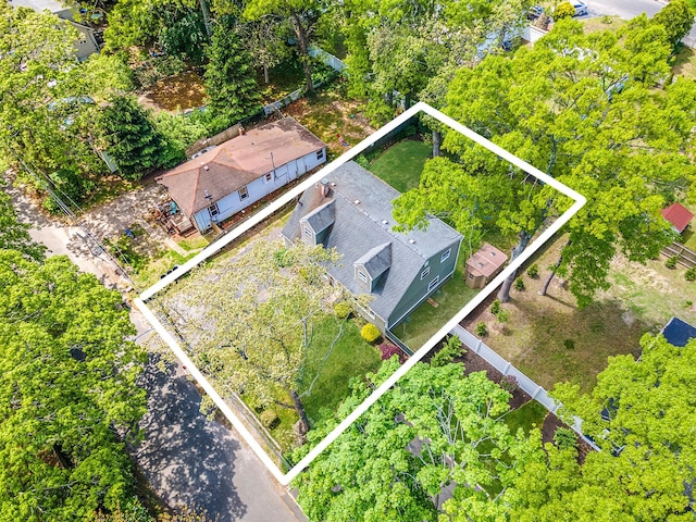 218 Beaver Dr, Mastic Beach, NY 11951 - aerial view of property and surrounding area featuring property boundaries highlighted