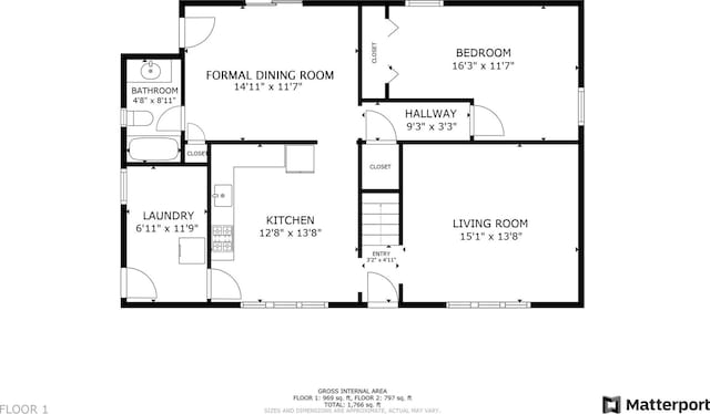 218 Beaver Dr, Mastic Beach, NY 11951 - property floor plan