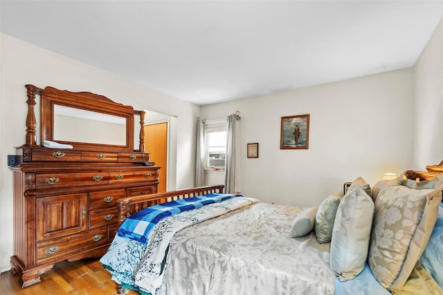 1A Ward St, Suffern, NY 10901 - bedroom featuring wood finished floors and cooling unit