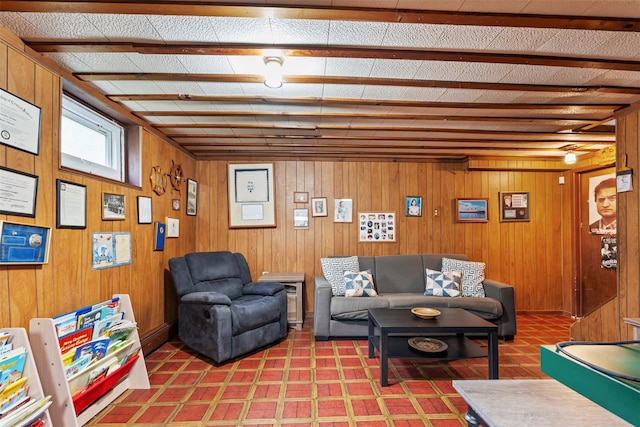1A Ward St, Suffern, NY 10901 - living area featuring wooden walls