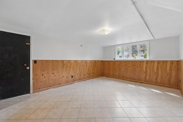 55 Stephanie Ln, Poughkeepsie, NY 12603 - unfurnished room with wainscoting and wood walls