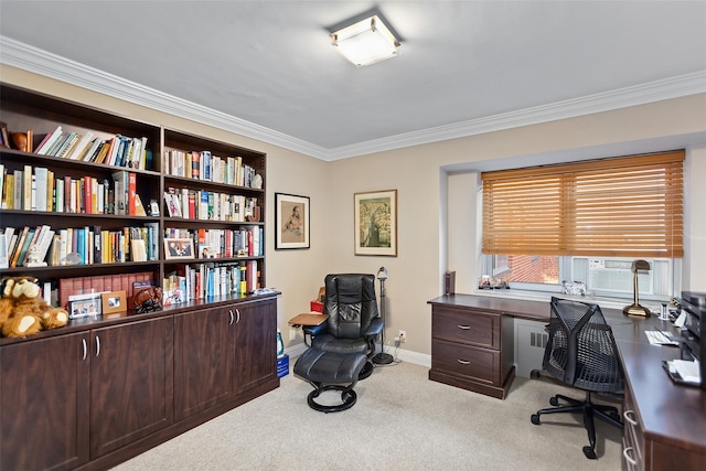 50 Popham Rd Unit 4E, Scarsdale, NY 10583 - carpeted office with ornamental molding and baseboards