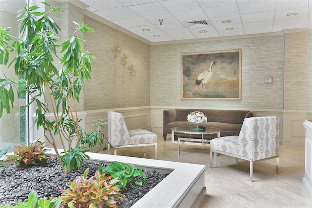 1270 N Ave Unit 3A, New Rochelle, NY 10804 - common area featuring a decorative wall and wainscoting