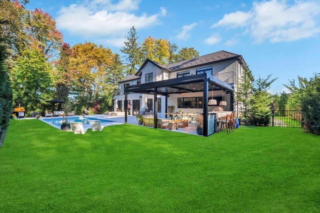 50 Gristmill Ln, Great Neck, NY 11023 - back of property featuring a patio area
