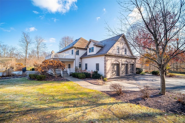 75 Susan Ln, Circleville, NY 10919 - view of side of property featuring a porch, driveway, and an attached garage