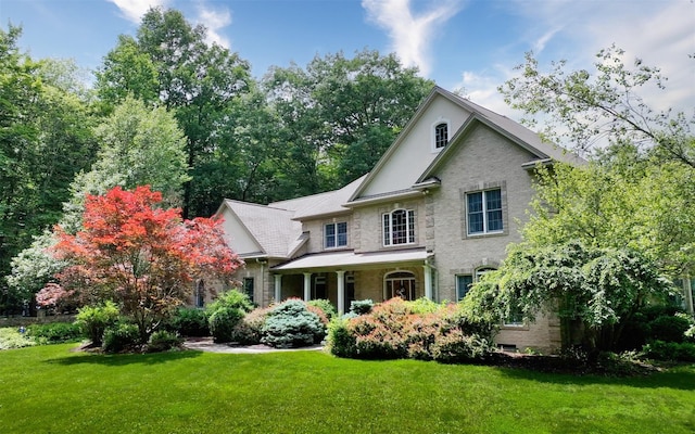 75 Susan Ln, Circleville, NY 10919 - view of front facade featuring a front lawn and stone siding