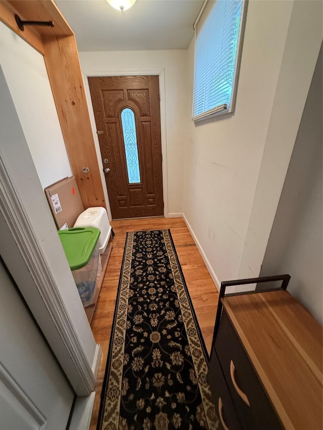 10808 86th St, Ozone Park, NY 11417 - entrance foyer with light wood-style flooring, baseboards, and plenty of natural light