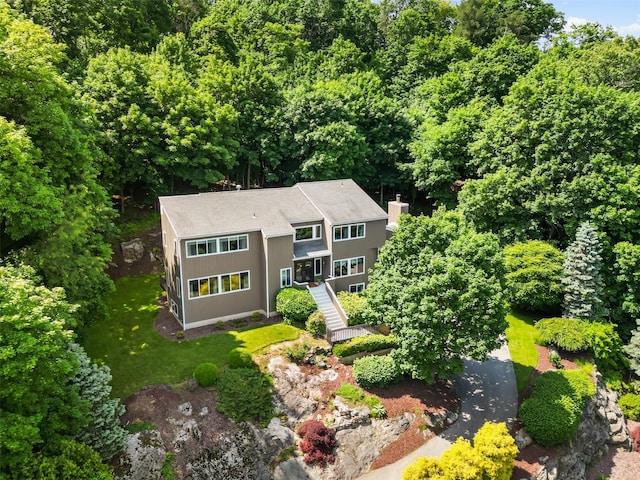 96 Cherry Hill Ct, Briarcliff Manor, NY 10510 - view from above of property