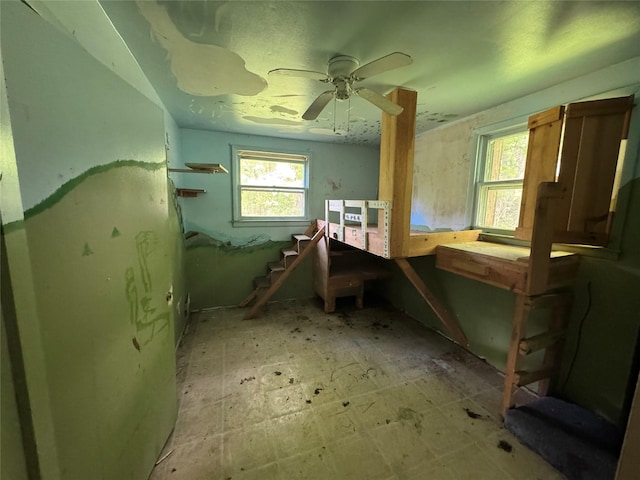 68 Union School Rd, Montgomery, NY 12549 - miscellaneous room with tile patterned floors and a ceiling fan