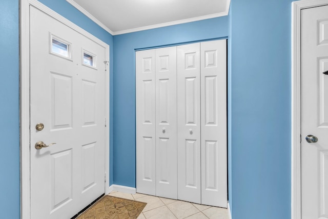 2103 Kings Way Unit 2103, Carmel, NY 10512 - entryway featuring light tile patterned floors, ornamental molding, and baseboards