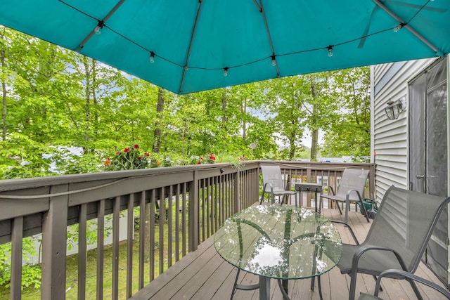 2103 Kings Way Unit 2103, Carmel, NY 10512 - wooden terrace featuring outdoor dining space