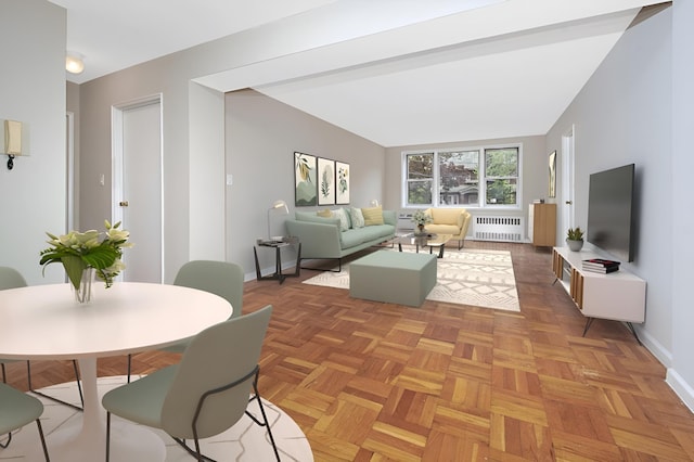 609 Kappock St Unit 3F, Bronx, NY 10463 - living room with radiator and baseboards