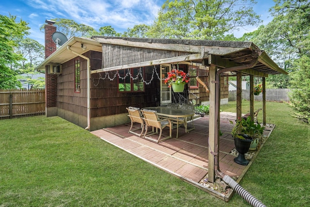 29 Patchogue Rd, Sound Beach, NY 11789 - view of patio / terrace featuring outdoor dining area