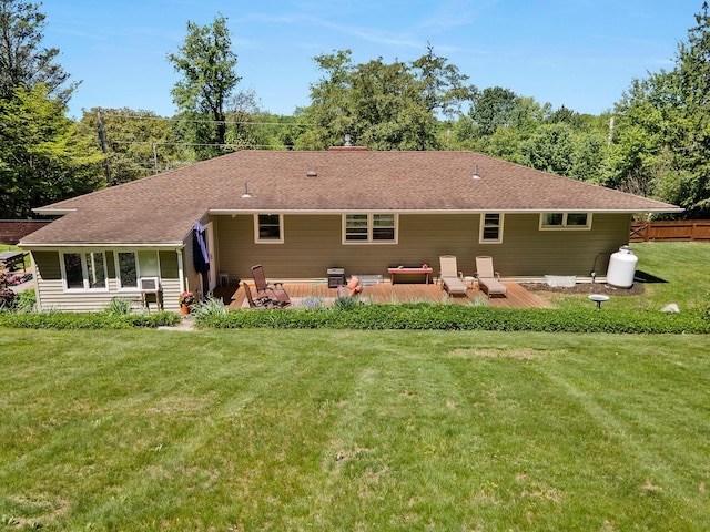 1024 Plains Rd, Wallkill, NY 12589 - back of house with a lawn, a shingled roof, and a patio