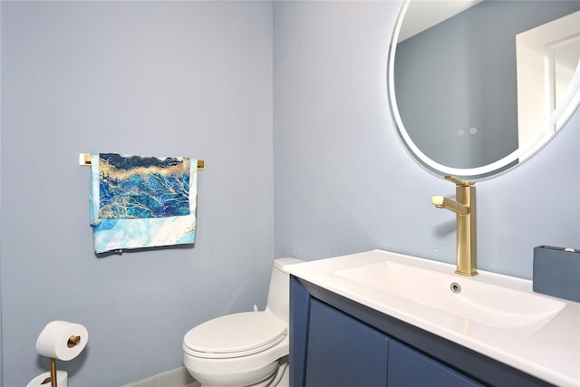 221 Richard Ct, Pomona, NY 10970 - half bathroom featuring vanity and toilet