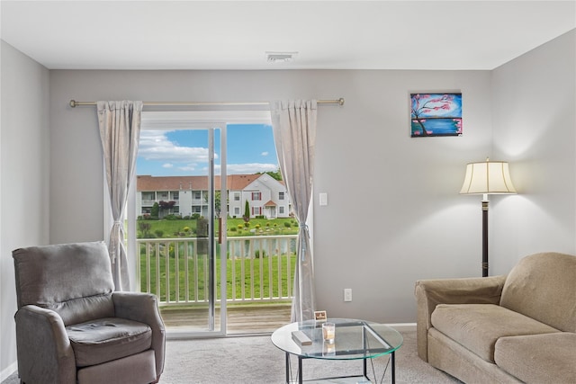 241 Fairview Cir, Middle Island, NY 11953 - carpeted living room with baseboards