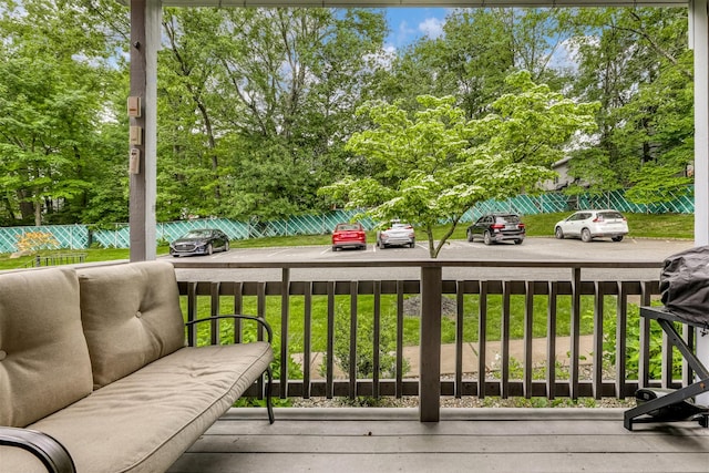 9 Danbury Ct Unit 1601, Suffern, NY 10901 - wooden deck with view of wooded area