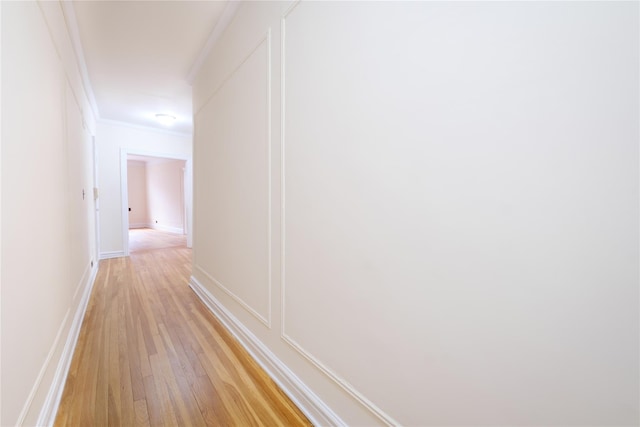 19 William St Unit 3G, Mount Vernon, NY 10552 - corridor with crown molding and light wood-type flooring