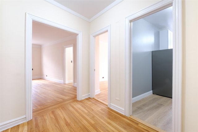 19 William St Unit 3G, Mount Vernon, NY 10552 - hall featuring ornamental molding and light wood-style flooring