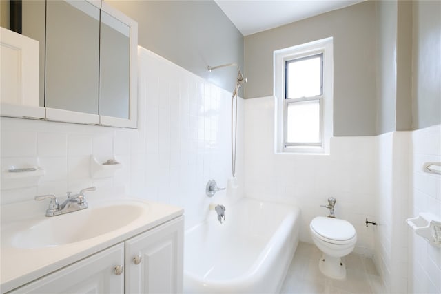 19 William St Unit 3G, Mount Vernon, NY 10552 - full bathroom with tile walls, shower / bathtub combination, and vanity