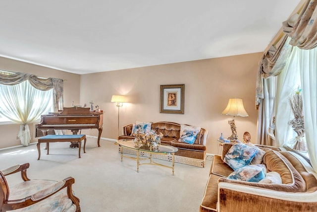 28 Bradford Rd, Plainview, NY 11803 - carpeted living area with baseboards