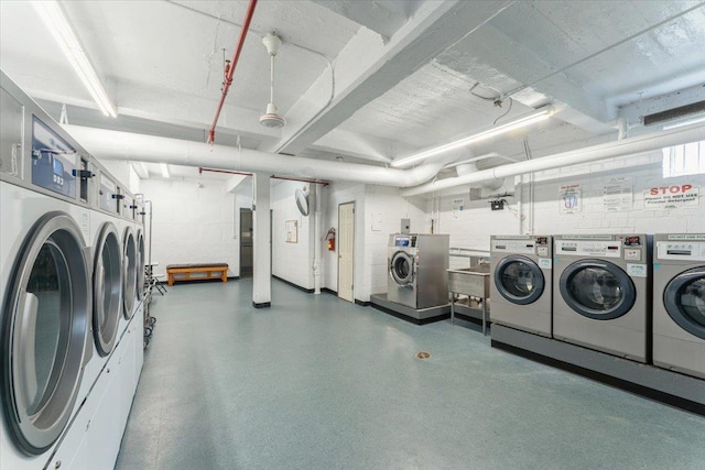 31-90 140th St Unit 3K, Flushing, NY 11354 - shared laundry featuring separate washer and dryer