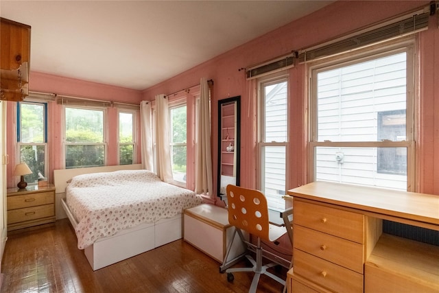 42-32 204th St, Bayside, NY 11361 - bedroom featuring hardwood / wood-style flooring and a desk