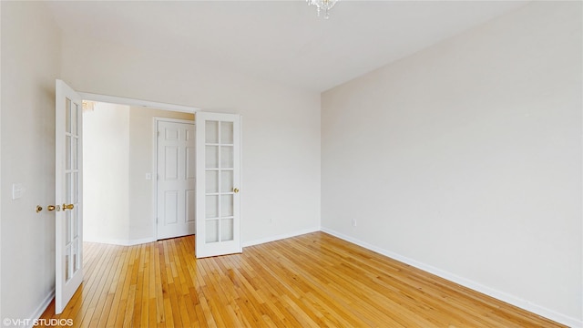 3 Caledonia Cir, Highland Mills, NY 10930 - unfurnished room with light wood finished floors, baseboards, and french doors