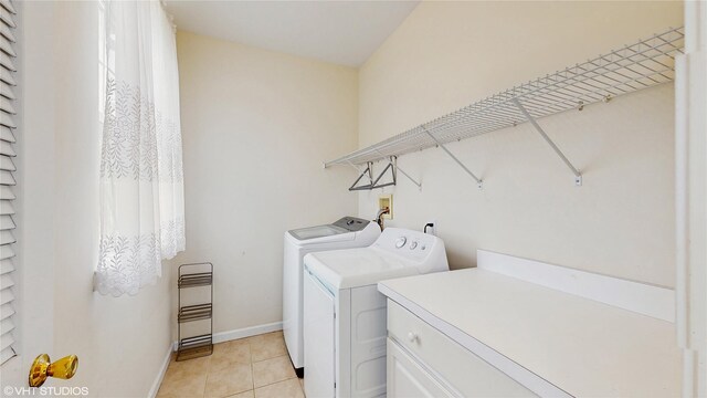 3 Caledonia Cir, Highland Mills, NY 10930 - laundry room with separate washer and dryer, light tile patterned floors, and baseboards