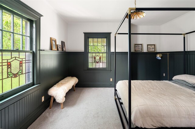 305 Park Hill Ave, Yonkers, NY 10705 - carpeted bedroom featuring wainscoting