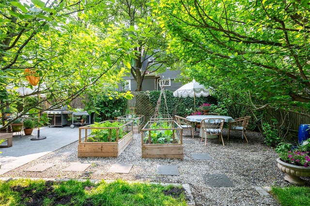 305 Park Hill Ave, Yonkers, NY 10705 - view of patio / terrace featuring a garden