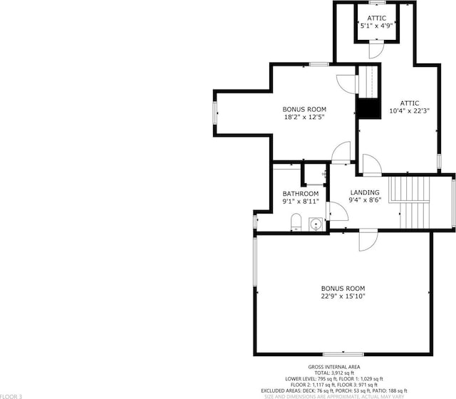 305 Park Hill Ave, Yonkers, NY 10705 - view of room layout