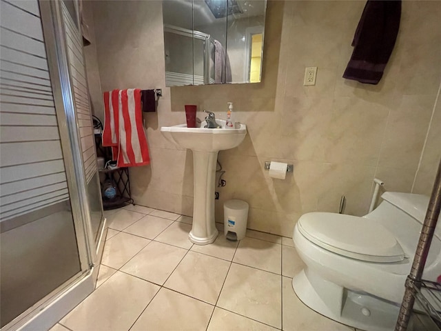 1037 E 214th St, Bronx, NY 10469 - full bath with a shower stall and tile patterned floors