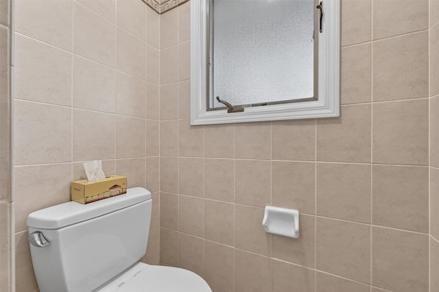 15 Dr Frank Rd, Spring Valley, NY 10977 - bathroom featuring toilet and tile walls
