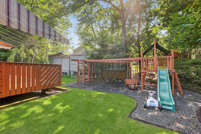 15 Dr Frank Rd, Spring Valley, NY 10977 - view of yard featuring a playground