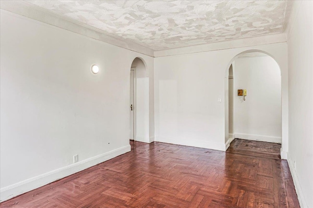 3505 Parsons Blvd Unit 5H, Flushing, NY 11354 - spare room with arched walkways and baseboards