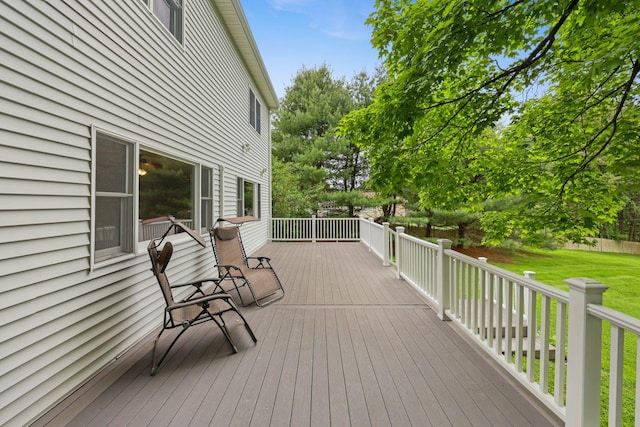 571 Farm To Market Rd, Brewster, NY 10509 - deck featuring a lawn