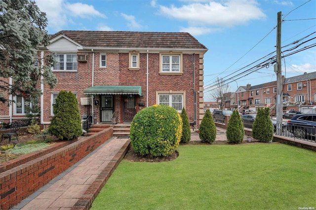 21-89 47th St, Long Island City, NY 11105 - multi unit property featuring brick siding and a wall mounted AC