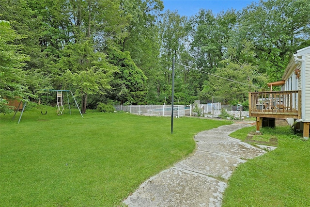 19 Leicester Rd, Briarcliff Manor, NY 10510 - view of yard with a wooden deck