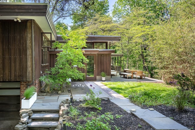 100 Old Pascack Rd, Pearl River, NY 10965 - view of yard featuring a patio