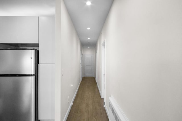87 Horton Dr, Monsey, NY 10952 - hall with wood finished floors, recessed lighting, and baseboards