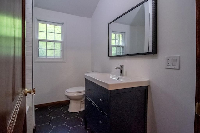 22 Mount Laurel Rd, Greenfield Park, NY 12435 - bathroom featuring vanity, plenty of natural light, toilet, and baseboards