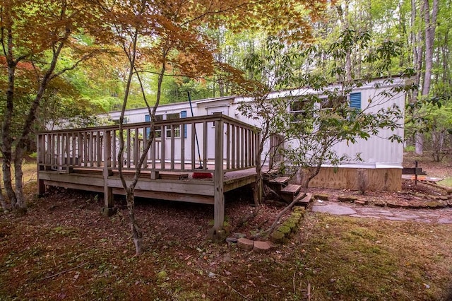 22 Mount Laurel Rd, Greenfield Park, NY 12435 - view of wooden deck